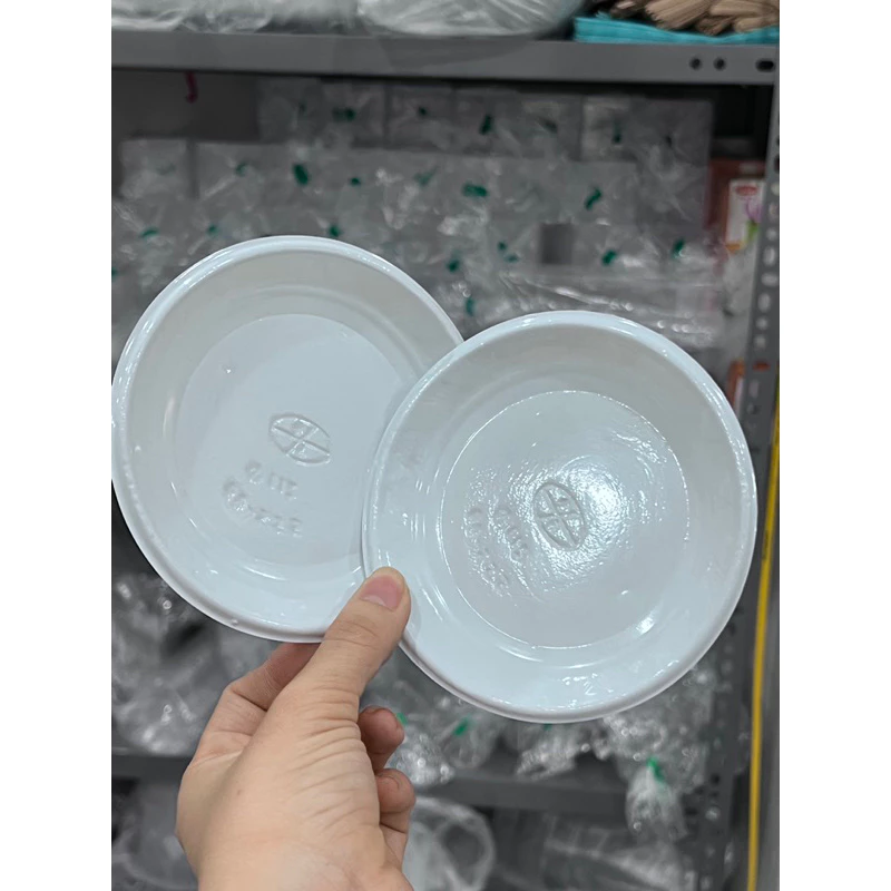 50 đĩa nhựa dùng 1 lần kt 11.5cm