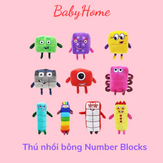 Đồ chơi nhồi bông NUMBER BLOCK khối số giáo dục Numberblocks 1-10 cho bé