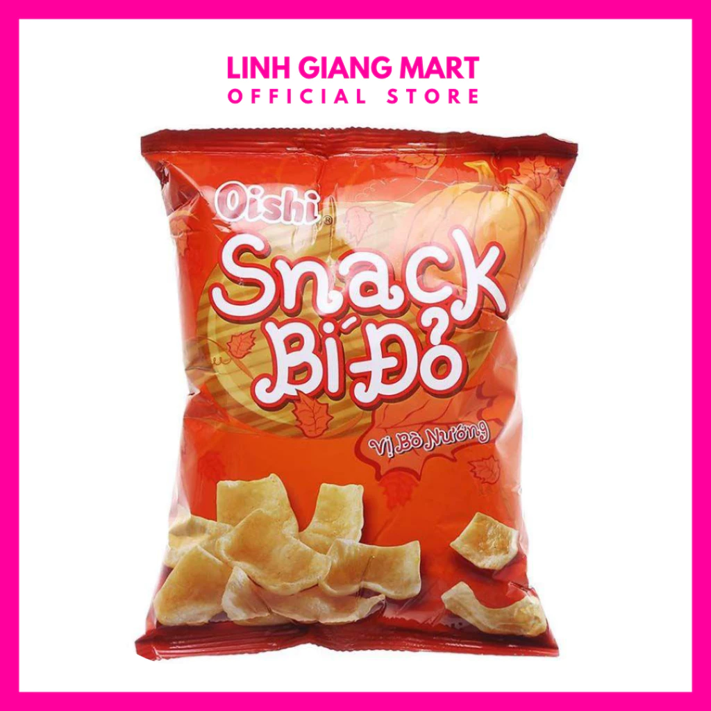 Oishi - Snack Bim Bim Vị Bí Đỏ - Gói 35g