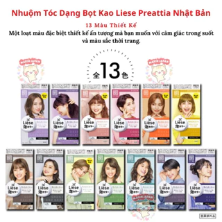 (Chuẩn Auth+video mua hàng)Thuốc nhuộm tóc Liese dạng tạo bọt của Kao Prettia Nhật Bản Marin Japan Shop