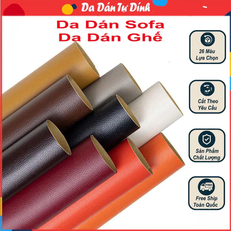 [FREESHIP❤️] Da Dán Ghế Sofa ⚡️ Da Dán Yên Xe ⚡️ Da Dán Sửa Chữa Đồ Da Tự Dính Cao Cấp