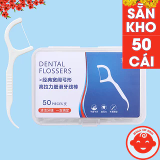 Tăm chỉ nha khoa vệ sinh răng miệng sạch sẽ (50 cái/hộp)