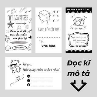 [ĐỘC QUYỀN] SET 50C STICKER NIÊM PHONG 7.5x13CM / mitmit_shop