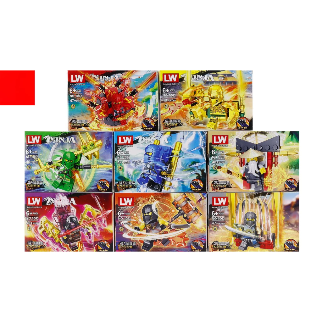 Lắp Ráp Ninjago Sát Thủ LW1063 Combo 8 Minifigures Ninjago