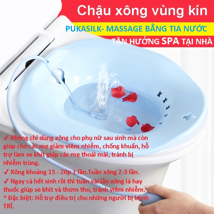 CHẬU XÔNG CHỮA TRĨ, CHẬU XÔNG VÙNG KÍN SAU SINH -Loại dày đẹp