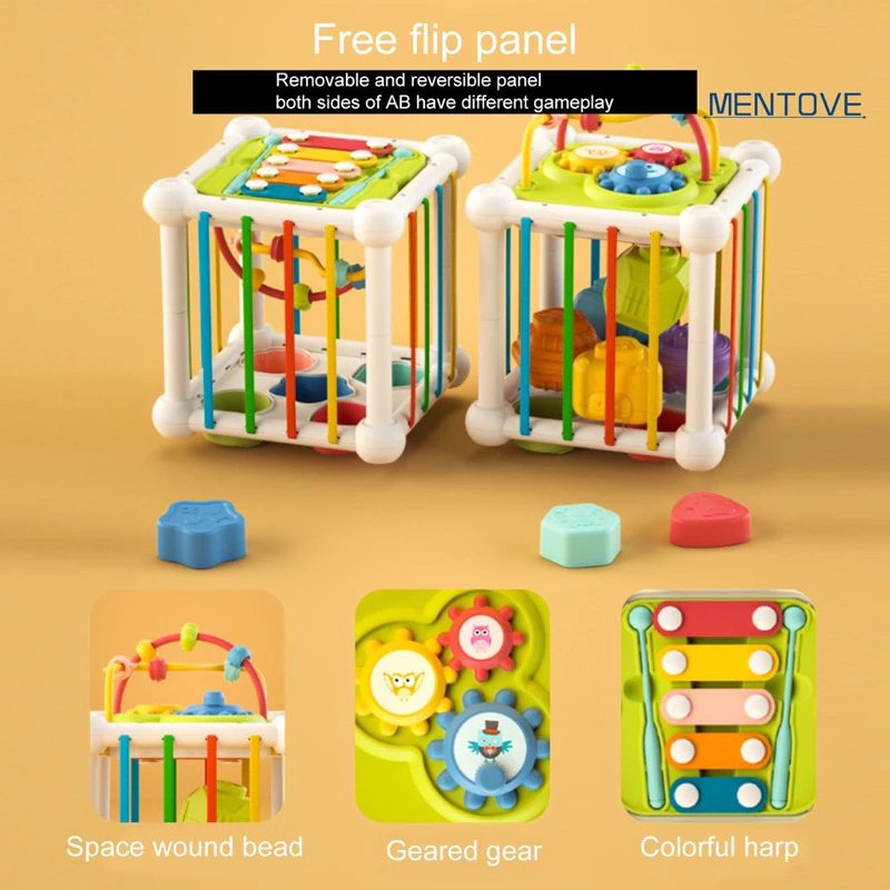 Đồ chơi giáo dục Montessori hộp đan dây cho trẻ sơ sinh đến 12th tuổi, hộp xúc giác rèn luyện giác quan cho bé nhỏ