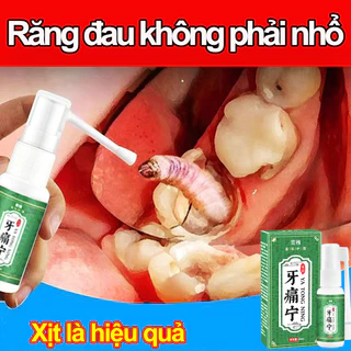 Xịt sâu răng Chai xịt sâu răng ĐAU RĂNG,VỆ SINH RĂNG MIỆNG tác dụng nhanh tại vị trí đau sâu răng 30ml