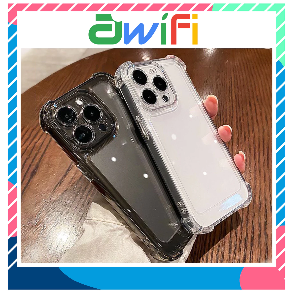 Ốp lưng iphone TPU Silicon Bảo Vệ Bốn Góc Trong Siêu Chống Sốc 6/6s/6plus/7plus/8plus/x/xs/11/12/13/14/15/pro/max- U4-13