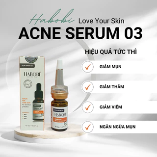 Tinh chất HABOBI Serum Acne Skin khô nhân mụn bọc, mụn viêm, mụn mủ nhanh chóng