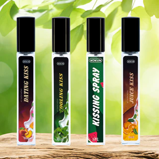 Xịt Thơm Miệng Kokun Chính Hãng Datting Kiss 10ml 6 Vị Trái Cây Dưa Đào Cam Trà Sữa Ngọt Bạc Hà