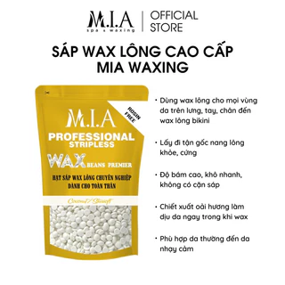 Sáp Wax Lông Sữa Dừa Cao Cấp MIA WAXING siêu bám lông, dùng cho mọi loại da