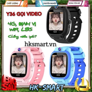 Đồng hồ thông minh trẻ em HKSMART Y36, Lắp sim 4G, Gọi video, Chống nước