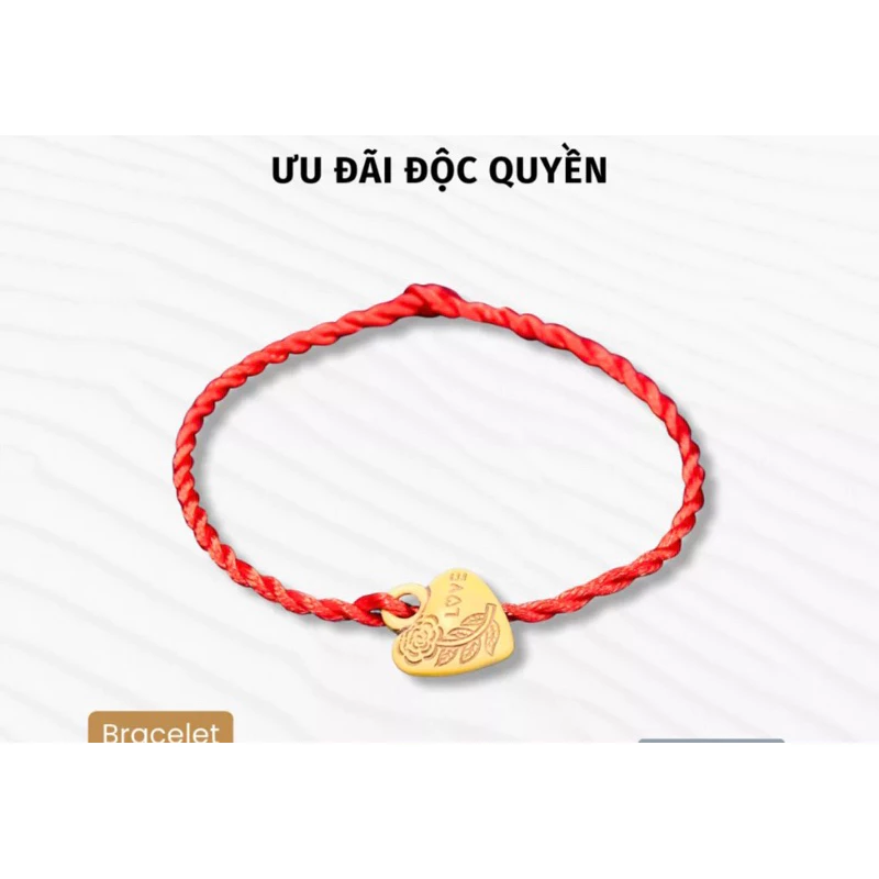 Vòng Tay May Mắn Chỉ Đỏ Nữ Vesta Cặp Đôi - Lắc Đeo Tay Xinh Đẹp
