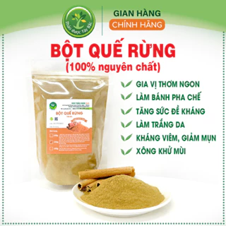 Bột Quế rừng Yên Bái nguyên chất 100%, gia vị cho nhiều món ngon, làm đẹp, trắng da, ngừa mụn, giảm cân, xông phòng