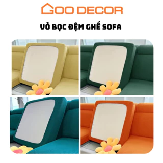 Bọc sofa, bọc đệm ghế sofa vải nhung gân dày dặn co giãn 1 2 3 4 chỗ - GOO Decor