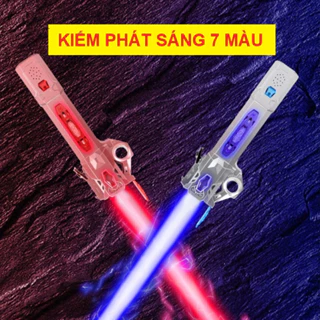 Kiếm đồ chơi phát sáng lazer phiên bản mới 2024 sử dụng pin sạc type C có thể ghép đôi, quà tặng sinh nhật cho bé