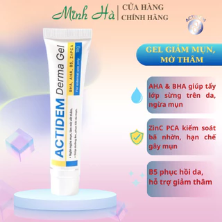 Gel giảm mụn, mờ thâm Actidem Derma Gel 18g