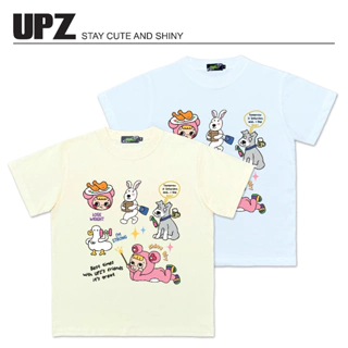 UPZ Áo Thun Baby Tee Tay Ngắn In Hoạ Tiết Cutie Friends Y2K (2 Màu)