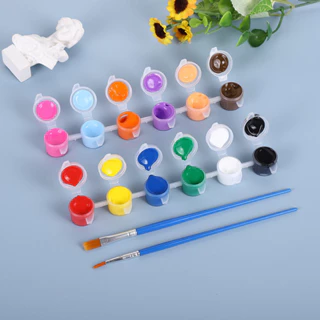 [BÁN SỈ] Set màu nước acrylic kèm  bút lông, tô tượng, vẽ tranh(chuẩn acrylic)