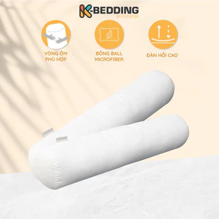 Ruột gối ôm K-Bedding by Everon êm ái, đàn hồi cao- Trắng nhiều kích thước