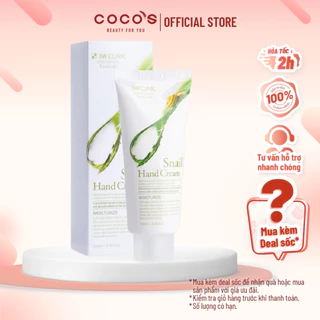 Kem Dưỡng Da Tay Chiết Xuất Ốc Sên 3W Clinic Snail Hand Cream 100ml