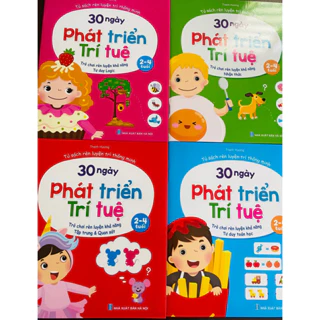 Sách 30 Ngày phát triển dành cho bé từ 2-4 tuổi combo 4c