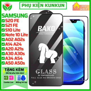 Cường lực Baiko Samsung A14 A24 A34 A54 A04E S20 S21 S23 S24 Fe Note 10 S10 Lite A02 A02s A12 A21s A20 A30 A30s A50 A70