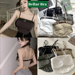 Áo bra không dây - Áo croptop 2 dây mút mỏng hiện đại sành điệu cá tính   BellarBra B313