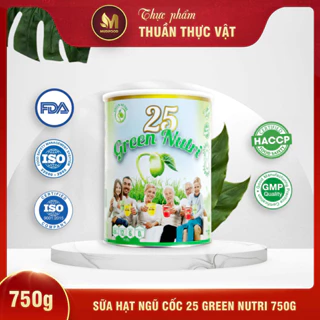 Sữa Hạt Ngũ Cốc 25 Green Nutri Thuần Chay 300g, 625g. 750g