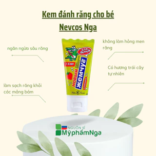 Kem đánh răng cho bé Nevcos Nga từ 1-6 tuổi - Kem đáng răng trẻ em Nga