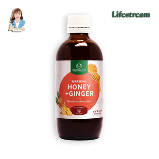 Siro gừng mật ong giảm ho đau họng, hỗ trợ tiêu hóa Lifestream Honey & Ginger Syrup 200ml