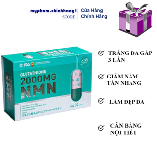 Viên Uống Trắng da COLLAGEN - GLUTATHIONE 2000 - Trắng Da,Mờ Nám,Giảm Nhăn.