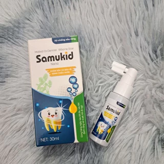 Lọ 30ml Xịt chống sâu răng SAMUKID NANO chăm sóc bảo vệ răng