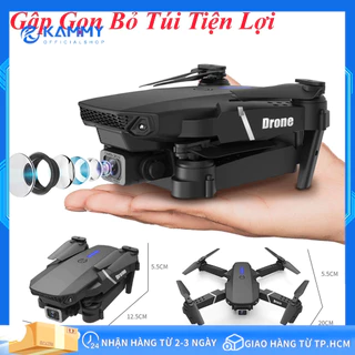 Flycam E88 Pro Drone 4K HD Camera Kép Có Định Vị 1080P WiFi Pin Khỏe Bay Xa 200M Máy bay