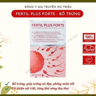 Fertil Plus Forte hộp 30 viên, bổ trứng, cải thiện buồng trứng đa nang, tăng thụ thai