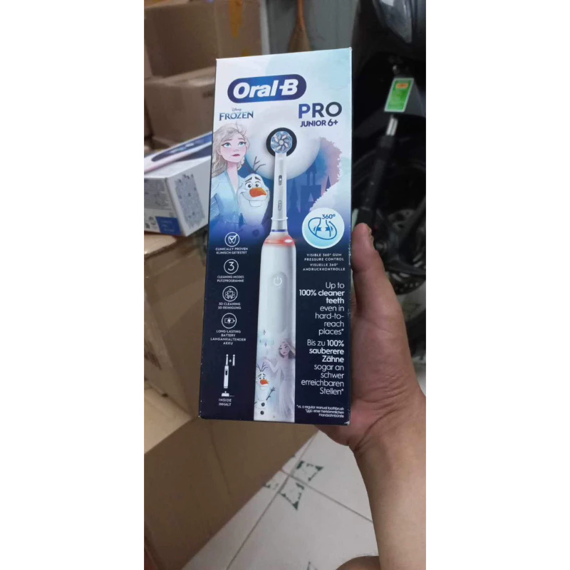 Bàn chải điện cho bé 6-12 tuổi Oral-B pro 3000 Junior như pro2000 hàng nội địa Pháp