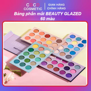 [Hỏa tốc HCM] Bảng phấn mắt BEAUTY GLAZED 60 màu lấp lánh trang điểm mắt lung  lĩnh chuyên viên trang điểm