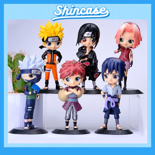 Mô hình Naruto chibi nhân vật Sasuke Sakura Gaara Naruto Itachi Kakashi Figure Anime Naruto cao 15.5cm - Shin Case