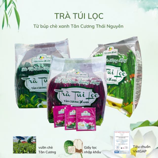 Trà Xanh/ Sen/ Nhài túi lọc- Bịch lớn 100 gói- Tân Cương Xanh- Thái Nguyên