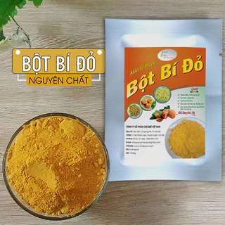 Bột bí đỏ (bí ngô) 10g sấy lạnh nguyên chất nguyên liệu dùng làm bánh, tạo màu thực phẩm