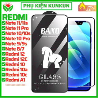 Cường lực Baiko Redmi Note 11 Pro Note 10 Pro Note 9s Redmi K30 5G K40 K50 Gaming 13C 10C 10A  A1 10X 9 9A 9C 9T 8 7 12