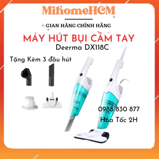 Máy hút bụi cầm tay Deerma DX118C - Hàng Chính Hãng - Có VAT