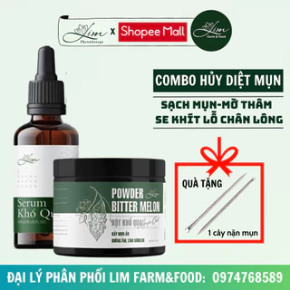 Combo Hủy Diệt Mụn Khổ Qua Lim Farm&Food