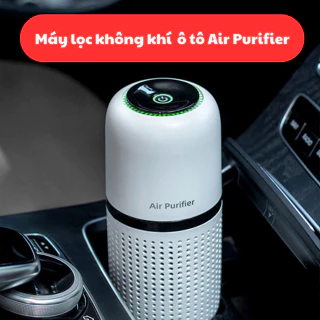 Máy lọc không khí ô tô ION âm Air Purifier, Thiết bị khử mùi diệt khuẩn trên xe hơi