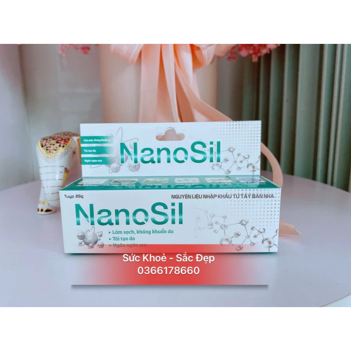 Gel giúp tái tạo da, giảm thâm, ngừa sẹo NANOSIL - 25g