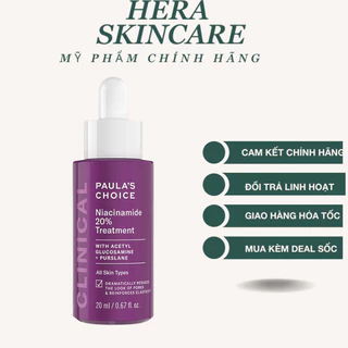 Tinh chất se khít lỗ chân lông Paula's Choice Niacinamide 20% Treatment 20ml