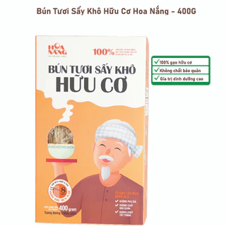 Bún tươi sấy khô hữu cơ Hoa Nắng hộp 400g