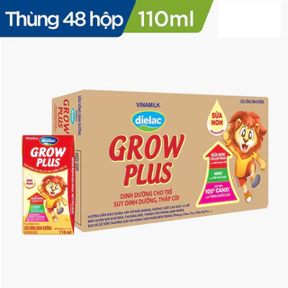 Thùng sữa bột pha sẵn Vinamilk Grow Plus sữa non 110ml_180mlx48h