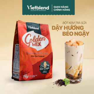 Bột kem béo pha trà sữa VIETBLEND GOLDEN MIX thơm ngon béo ngậy dậy hương thơm túi 1kg