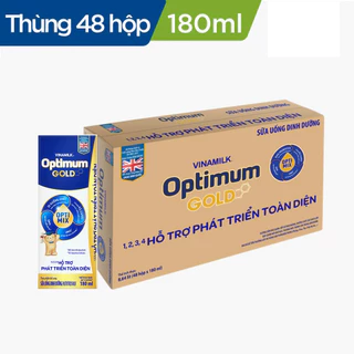 Thùng 48 hộp sữa bột pha sẵn Optimum gold hộp 180ml/110ml